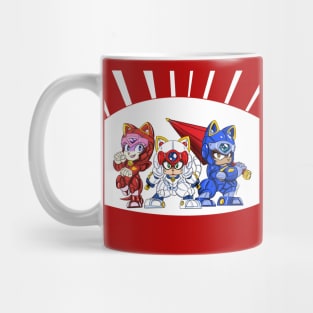 samurai pizza cats ecopop art cartoon Mug